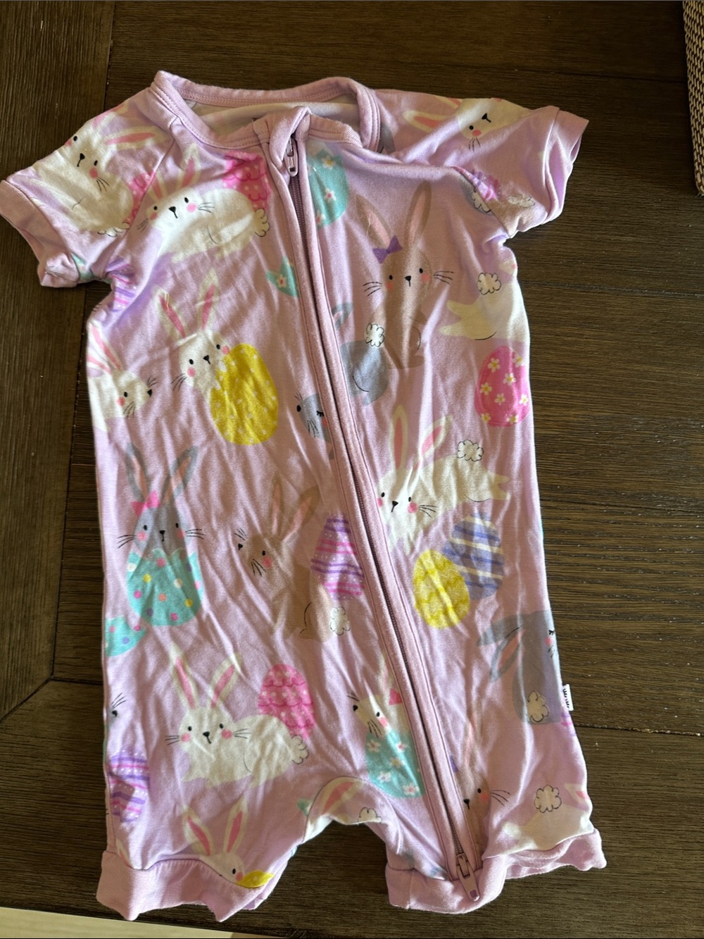 Little Sleepies 6-12 Pink Bunny & Easter Egg Shorty